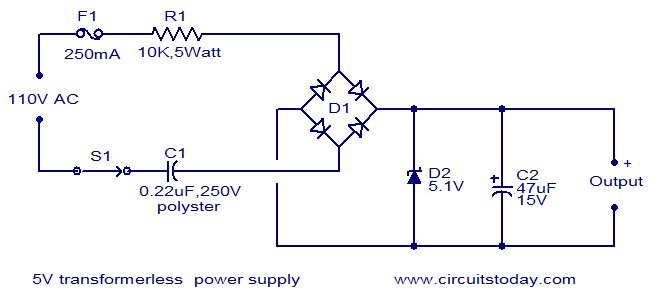 Non-isolated DC supply schematic