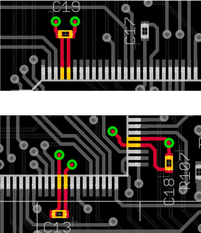 placement of decoupling caps